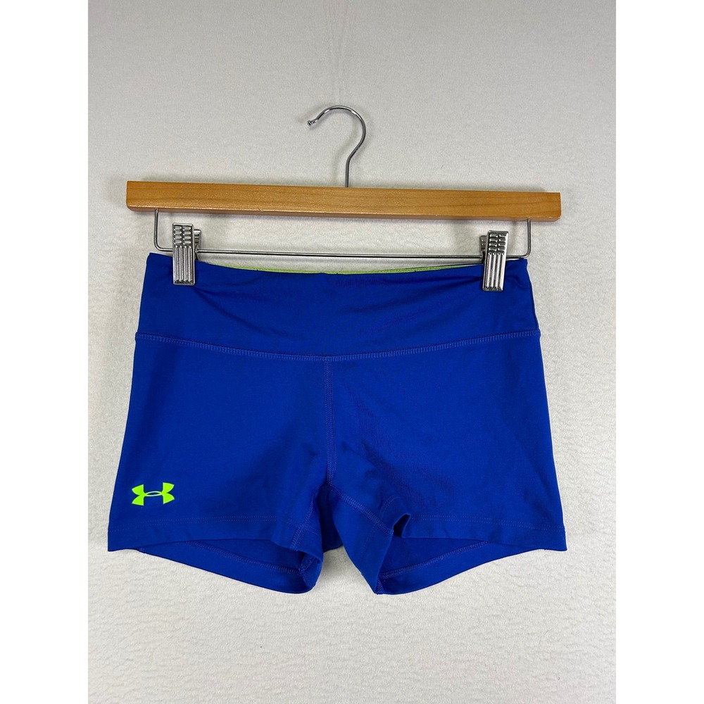 Athletic Under Armour Women XS Blue HeatGear Fitted Compression Volleyball Short